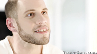 Cute transsexual hottie Chanel Santini moans during hot sex