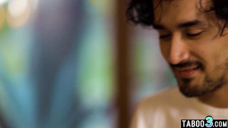 Shy guy draws and fucks his MILF stepmom