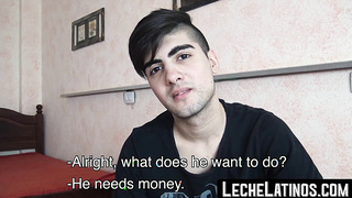 LecheLatinos.com - Young gay Latino breeds and blows a hung top for money and pleasure