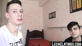 LecheLatinos.com - Young gay Latino breeds and blows a hung top for money and pleasure