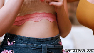 STepmom becomes more intimate with stepdaughter