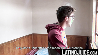 Alluring guy Arthur Joseph sways boredom by masturbating his hungry cock