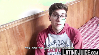 Alluring guy Arthur Joseph sways boredom by masturbating his hungry cock