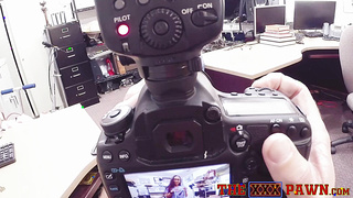 Hot amateur nurse wears seductive glasses during hot POV BJ