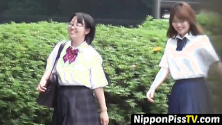 NipponPissTV.com - Naughty Japanese [censored] pissing in a public building openly