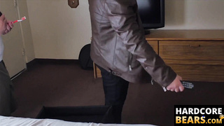 HardcoreBears.com - Chubby cub and hairy bear ass fuck passionately in a cheap motel room