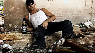 FilthyPissPlay.com - Big dick stud jerking off solo and pissing all over himself