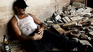 FilthyPissPlay.com - Big dick stud jerking off solo and pissing all over himself