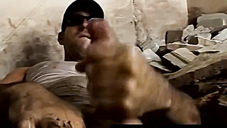 FilthyPissPlay.com - Big dick stud jerking off solo and pissing all over himself