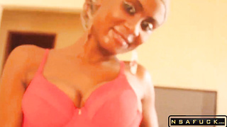 NSA Ebony teen cum in mouth compilation