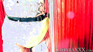 Gorgeous Sahara Knite gets dominated and licked