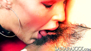 Gorgeous Sahara Knite gets dominated and licked