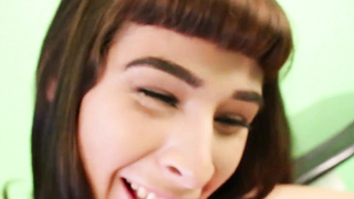 Beautiful Alexa Scout working on her rock hard cock