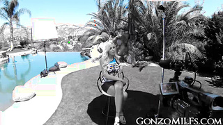 Delicious MILF Nina Elle takes a huge dick all the way in