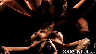 Erotic babe creamed after passionate lovemaking