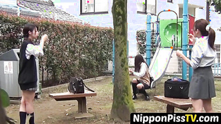 NipponPissTV.com - Japanese women filmed in secrecy while peeing in public toilet openly