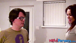 The gorgeous babe Bella Star wildly sucks my big throbbing cock