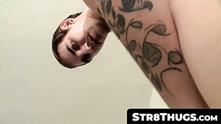 Str8Thugs.com - Cherokee's big cock reveal in a solo performance by the handsome straight thug