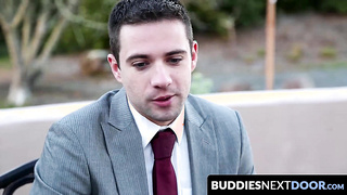 BuddiesNextDoor.com - Office dudes Dylan and Marki party hard with an intense anal fuck