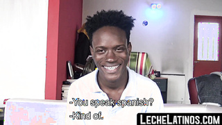 LecheLatinos.com - Jamaican stud sucks cock before barebacking a homo with his big black cock