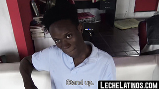 LecheLatinos.com - Jamaican stud sucks cock before barebacking a homo with his big black cock