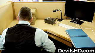 With jugs like that, it's hard to concentrate on work with desire