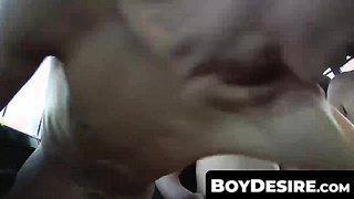 BoyDesire.com - Amateur twinks' driving and awesome car orgy scene