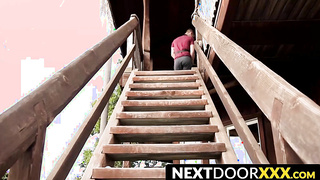 NextDoorXXX.com - Charlie Pattinson's raw power bangs an inked jock's ass hard