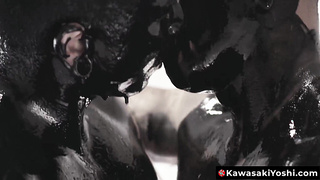 KawasakiYoshi.com - Asian Damian Dragon and Yoshi Kawasaki breed raw splattering oily black goo