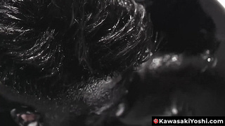 KawasakiYoshi.com - Asian Damian Dragon and Yoshi Kawasaki breed raw splattering oily black goo