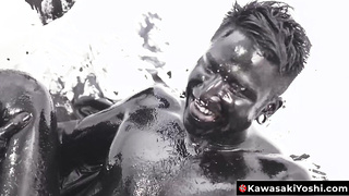 KawasakiYoshi.com - Asian Damian Dragon and Yoshi Kawasaki breed raw splattering oily black goo