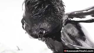 KawasakiYoshi.com - Asian Damian Dragon and Yoshi Kawasaki breed raw splattering oily black goo
