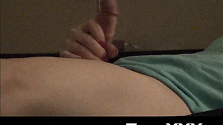 Nubile TS Tyra Scott wakes up to bang fleshlight