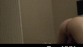 Nubile TS Tyra Scott wakes up to bang fleshlight