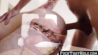 FuckThatHole.com - Latino gay Saul Leinad jerks off and deepthroats to wet dreams of bareback