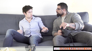 SayUncleNetwork.com - Bearded daddy fucks his jock stepson deep and raw after intense sucking