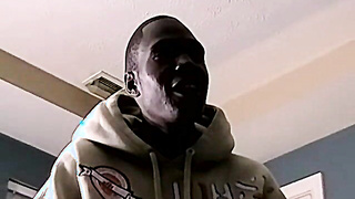 JoeSchmoeXXX.com - Handsome black stud J Bone jerks out a huge white load