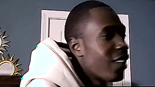 JoeSchmoeXXX.com - Handsome black stud J Bone jerks out a huge white load