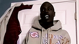 JoeSchmoeXXX.com - Handsome black stud J Bone jerks out a huge white load