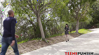 Charlotte gets her tiny teen asshole filled with huge dick