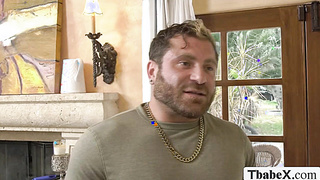 Shemale hitchhiker lets stranger fuck her asshole