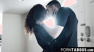 PornTaboos.com - Cute teenager Scarlit [censored] deepthroats a big throbbing cock with ease