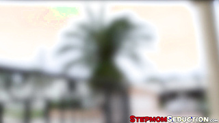 Voluptuous stepmom takes on sons cock and eats teen pussy