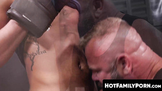 HotFamilyPorn.com - Hunk jock pounds hard with his massive throbbing dick hard