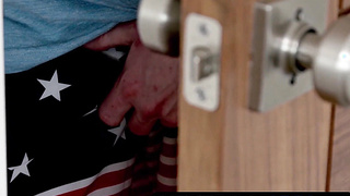 NextDoorXXX.com - Jock joins in turning a solo jerk off into a wild raw threesome