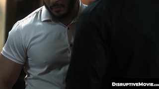 DisruptiveMovie.com - Dillon Diaz cumsprays housesitter Kyle Connor's mouth in cheating fuck