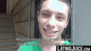 Sensual guy Uber became a slave to intense ass pounding from two horny strangers