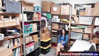 ShopliftersPunished.com - Taylor May naughty shoplifter swallowing security officers hot jizz