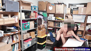 ShopliftersPunished.com - Taylor May naughty shoplifter swallowing security officers hot jizz