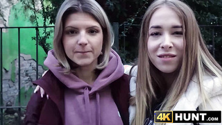 Lesbian blonde Gina Gerson diregards her girlfriend for a paid rough fucking session